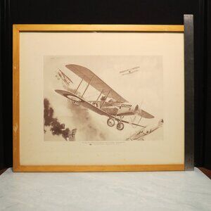 Lot Of 2 Historical Aviation Series Phillips Petroleum Prints Plates 16 and 17